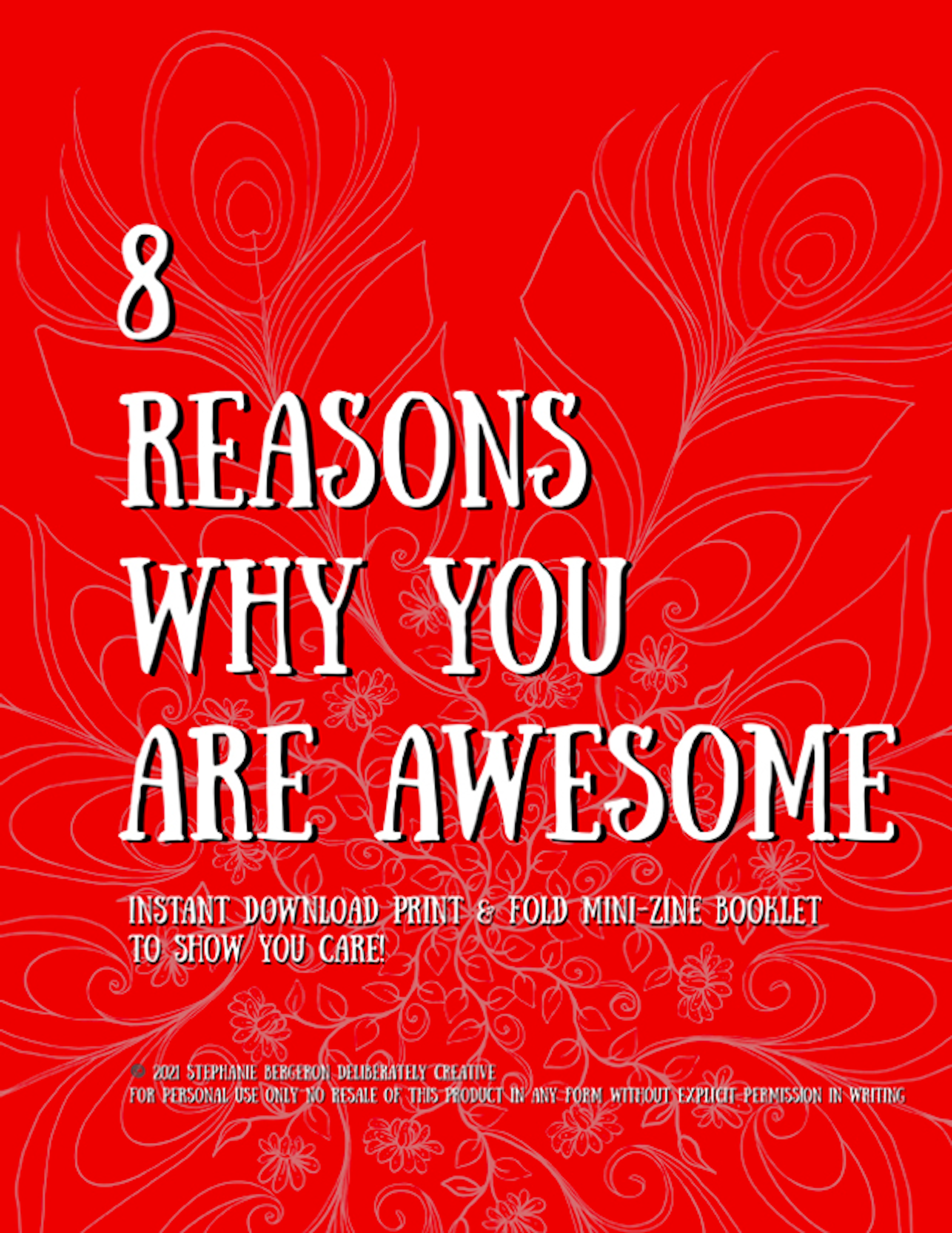 8 Reasons You Are Awesome -Mini Book